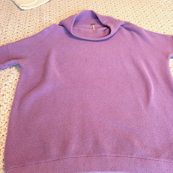 Free People Lavender Cowl Neck Sweater - Picture 5 of 8